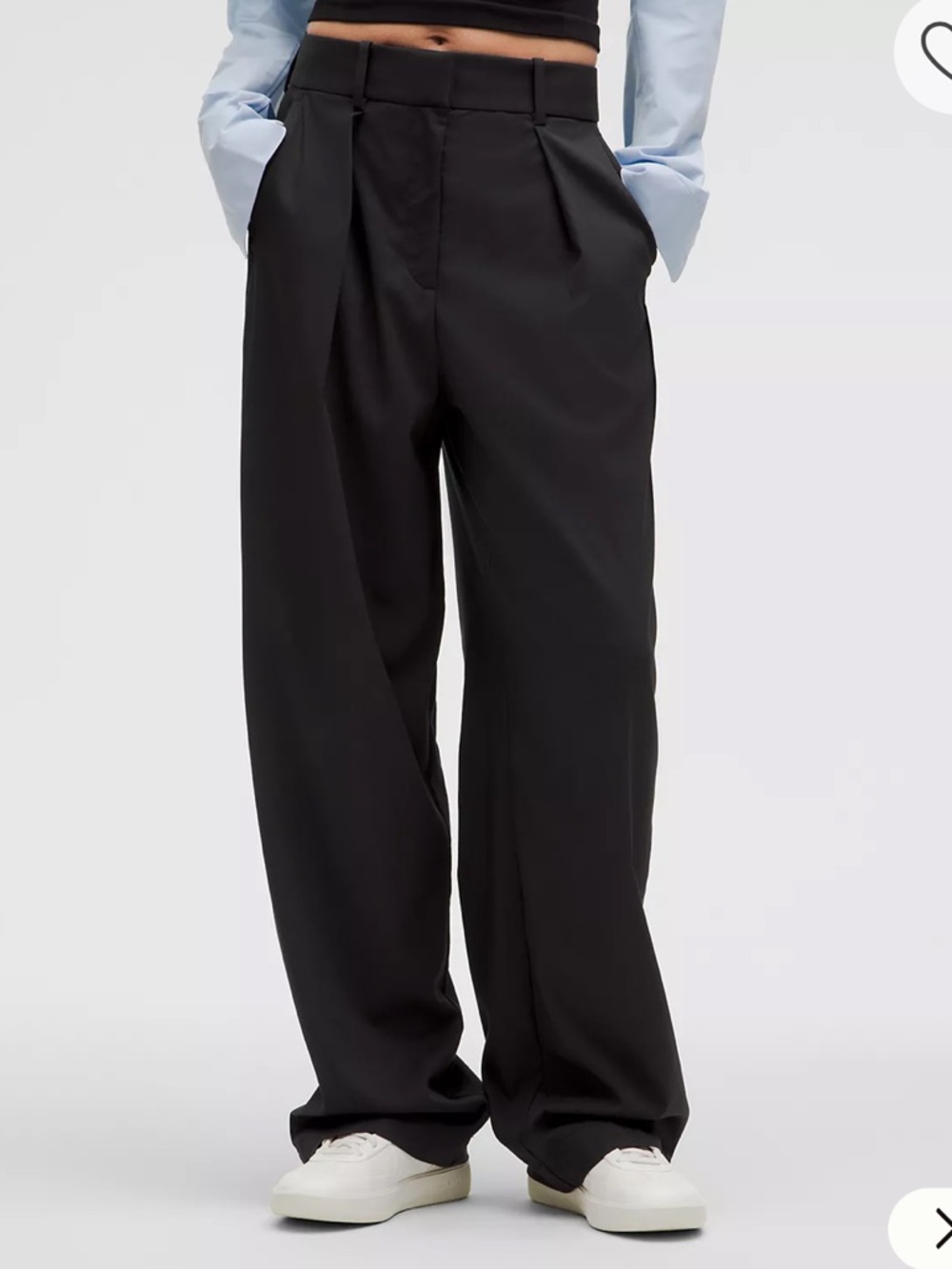 lululemon athletica Pleat-Front High-Rise Trouser - Black